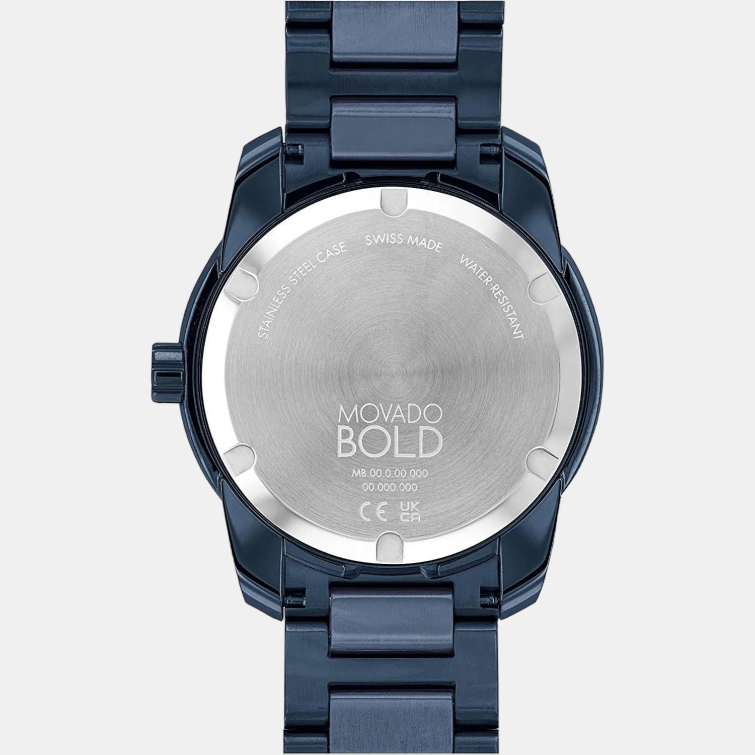 Bold Verso Men Quartz Blue Dial Analog Stainless Steel Watch 3600862