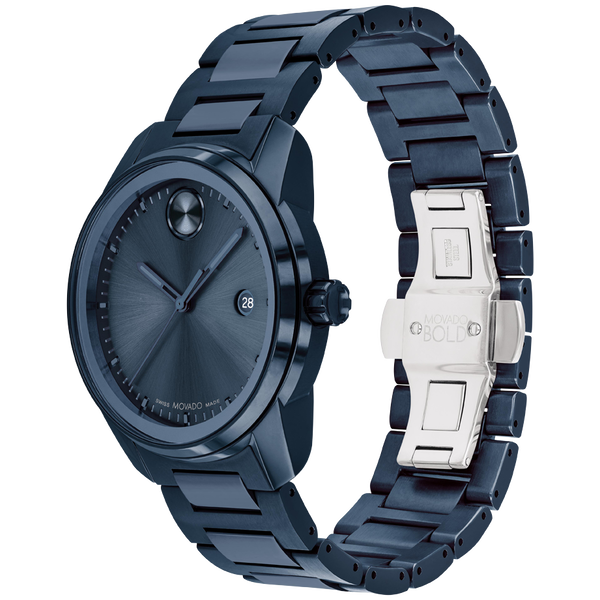 Movado Bold Verso Blue Dial Men 42mm