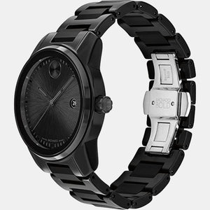 Bold Verso Men Quartz Black Dial Analog Stainless Steel Watch 3600863
