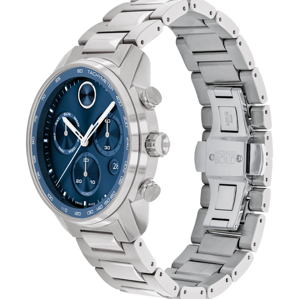 Movado Bold Verso Blue Dial Men 44mm