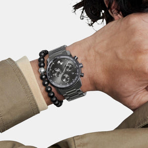 Bold Verso Men Quartz Grey Dial Chronograph Stainless Steel Watch 3600867