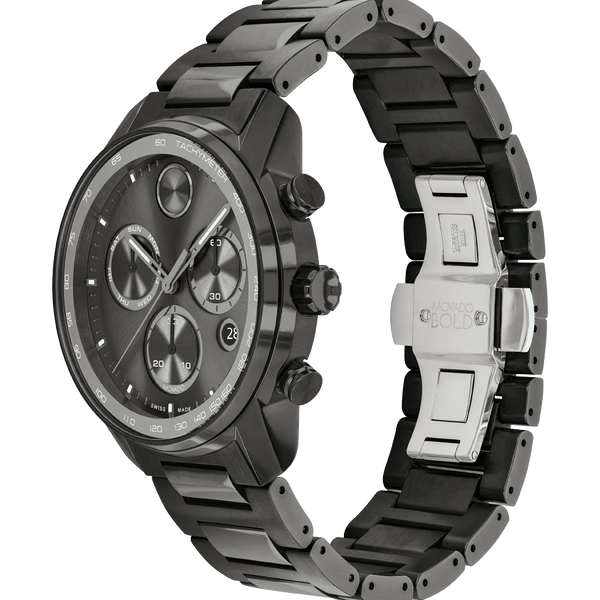 Movado Bold Verso Gunmetal Dial Men 44mm