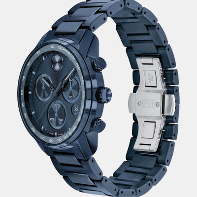 Bold Verso Men Quartz Blue Dial Chronograph Stainless Steel Watch 3600868