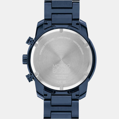 Bold Verso Men Quartz Blue Dial Chronograph Stainless Steel Watch 3600868
