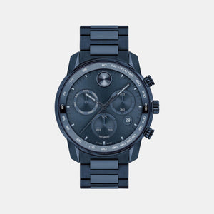 Bold Verso Men Quartz Blue Dial Chronograph Stainless Steel Watch 3600868