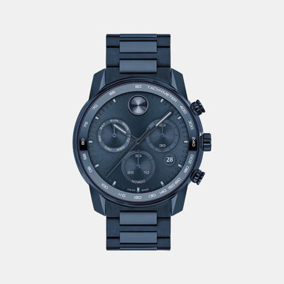 Bold Verso Men Quartz Blue Dial Chronograph Stainless Steel Watch 3600868
