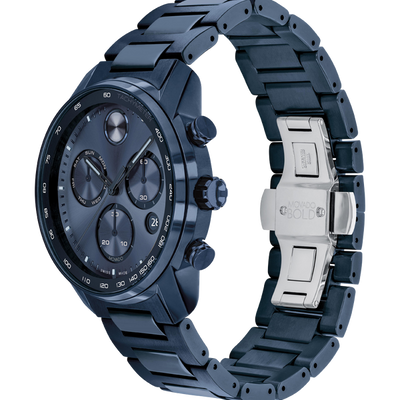 Movado Bold Verso Blue Dial Men 44mm