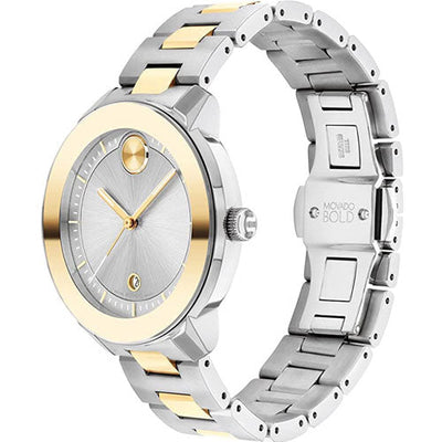 Movado Bold Verso Silver Dial Women 38MM