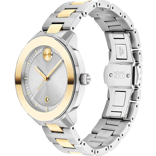 Movado Bold Verso Silver Dial Women 38MM