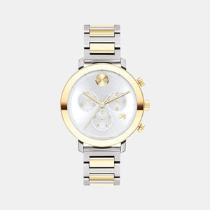 Bold Evolution Women Quartz Silver Dial Chronograph Stainless Steel Watch 3600885