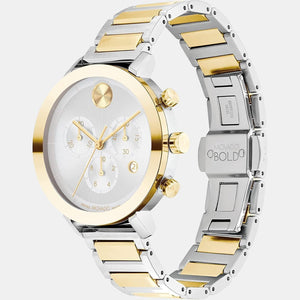 Bold Evolution Women Quartz Silver Dial Chronograph Stainless Steel Watch 3600885