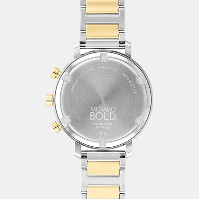 Bold Evolution Women Quartz Silver Dial Chronograph Stainless Steel Watch 3600885