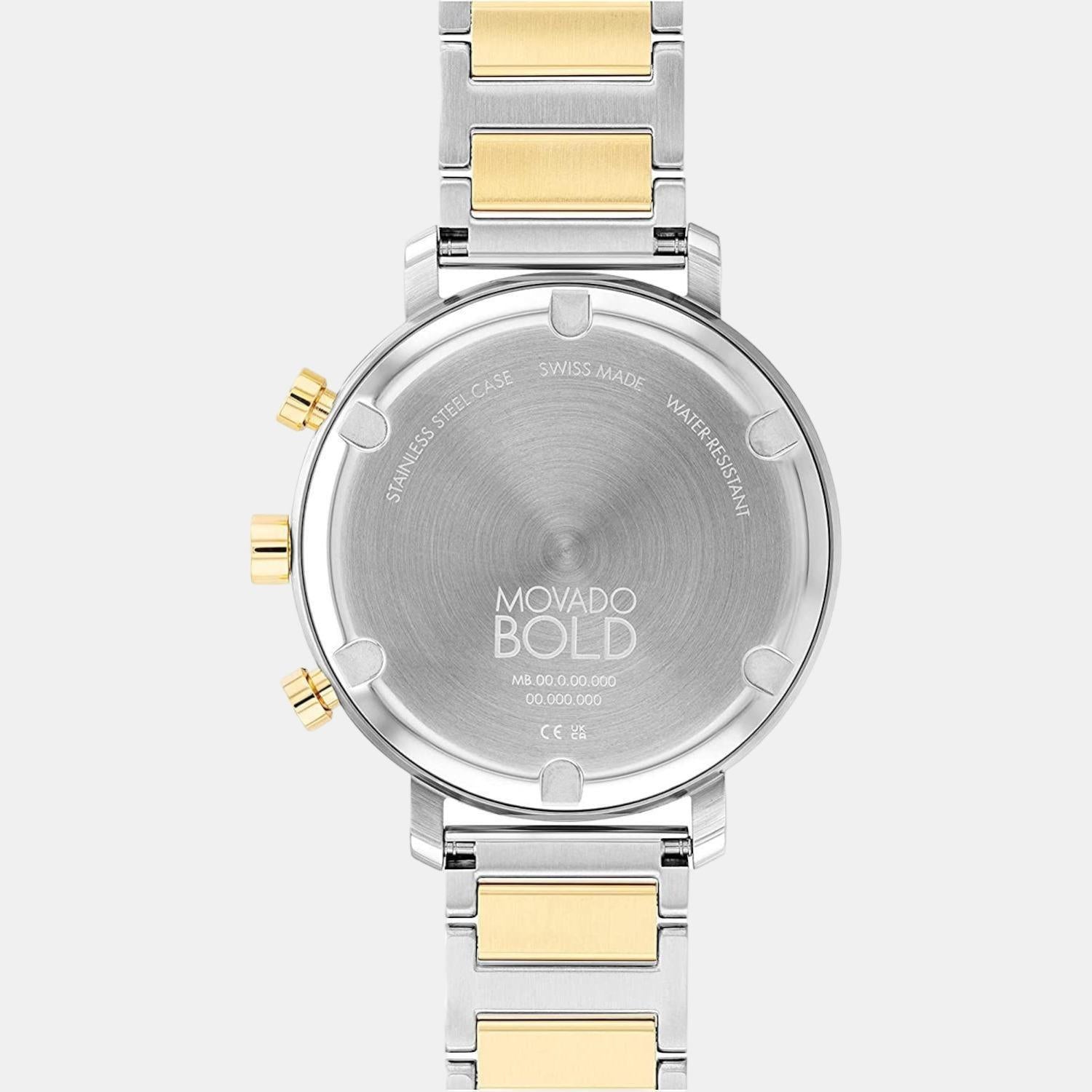 Bold Evolution Women Quartz Silver Dial Chronograph Stainless Steel Watch 3600885