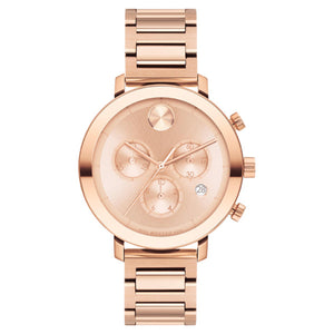 Movado Bold Evolution Rose Gold Dial Women 38mm