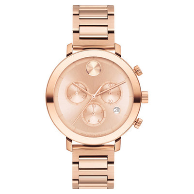 Movado Bold Evolution Rose Gold Dial Women 38mm