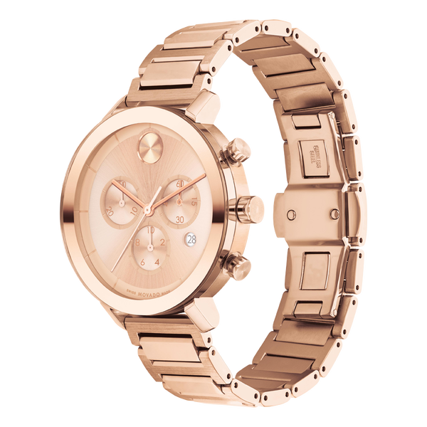Movado Bold Evolution Rose Gold Dial Women 38mm