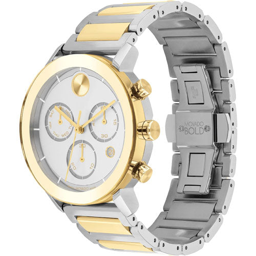 Movado Bold Evolution Silver Dial Men 42mm