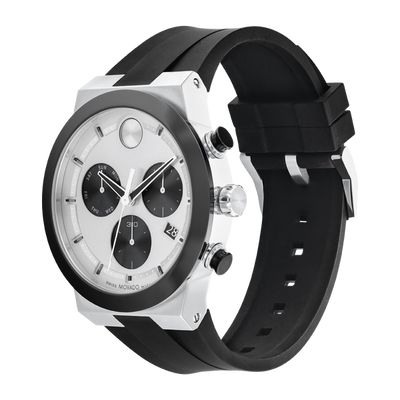 Movado Bold Fusion Silver Dial Men 44.5mm