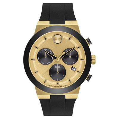 Movado Bold Fusion Gold Dial Men 44.5mm