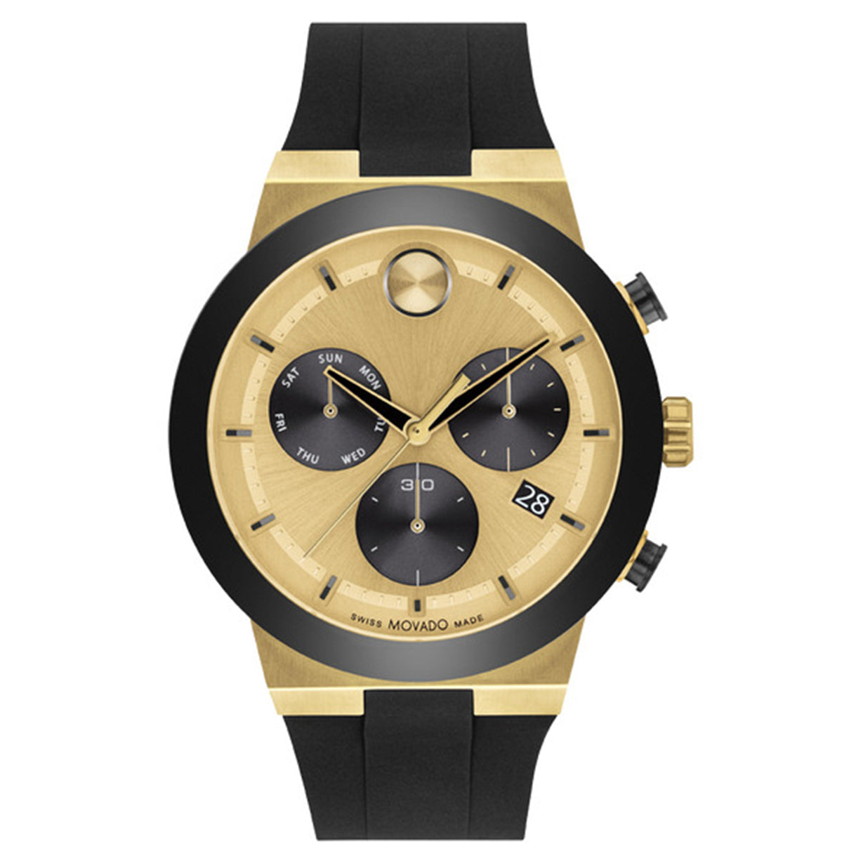 Movado Bold Fusion Gold Dial Men 44.5mm