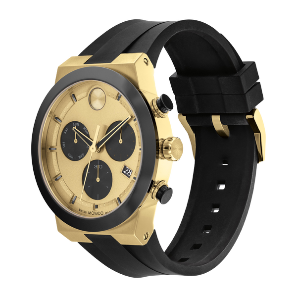 Movado Bold Fusion Gold Dial Men 44.5mm