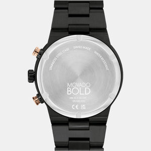 Bold Fusion Men Quartz Brown Dial Chronograph Stainless Steel Watch 3600897