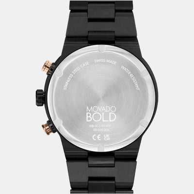 Bold Fusion Men Quartz Brown Dial Chronograph Stainless Steel Watch 3600897