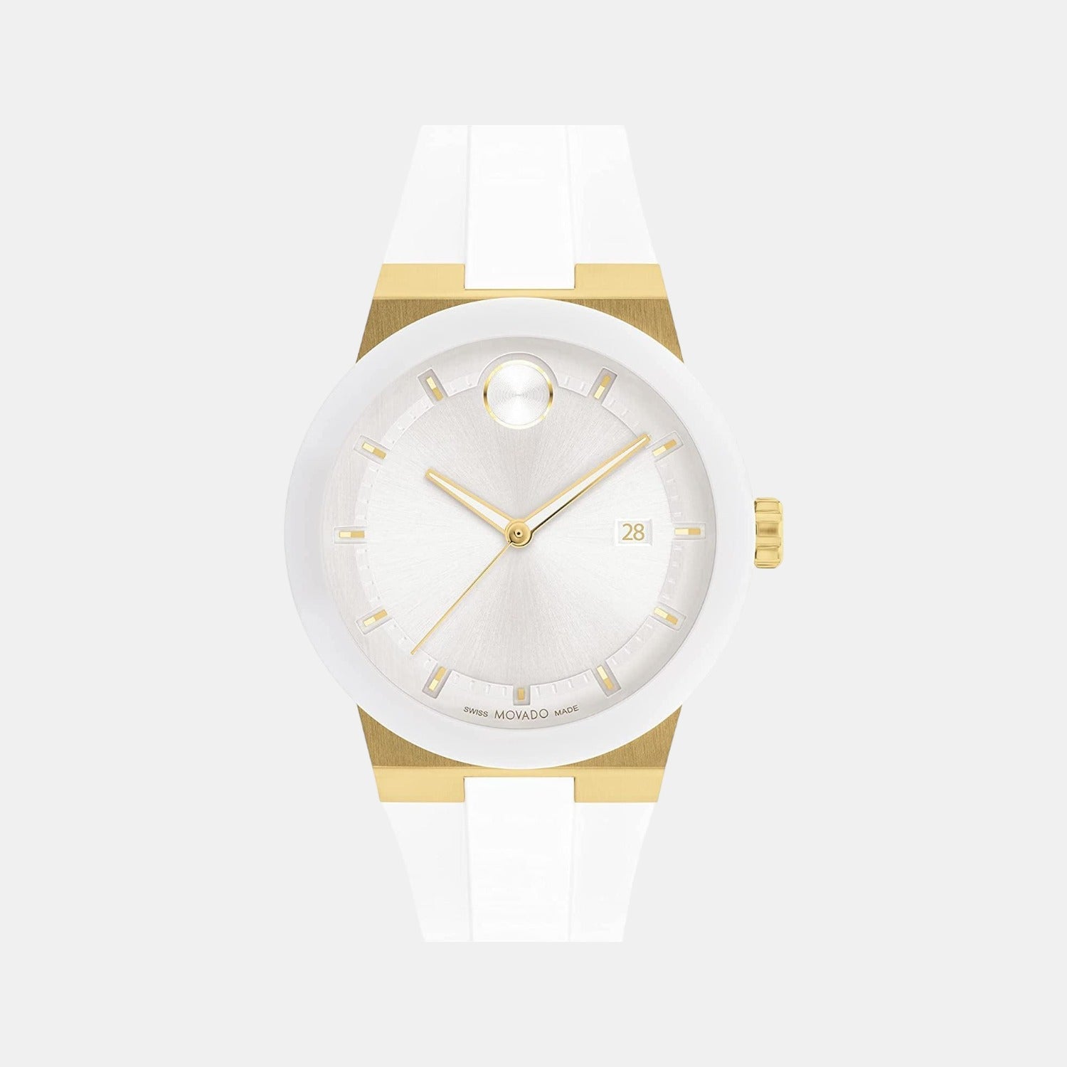 Bold Fusion Women Quartz White Dial Analog Silicone Watch 3600899