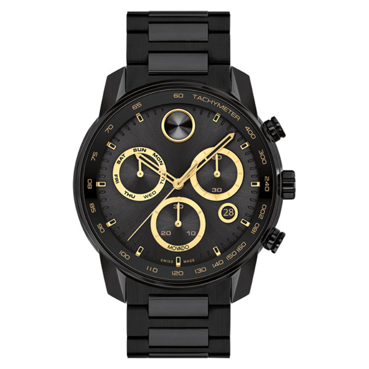 Movado Bold Verso Black Dial Men 44mm