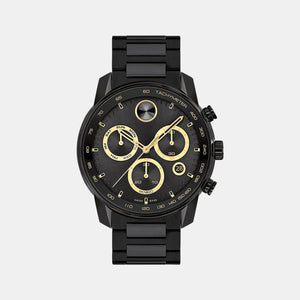 Bold Verso Men Quartz Black Dial Chronograph Stainless Steel Watch 3600906
