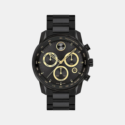 Bold Verso Men Quartz Black Dial Chronograph Stainless Steel Watch 3600906