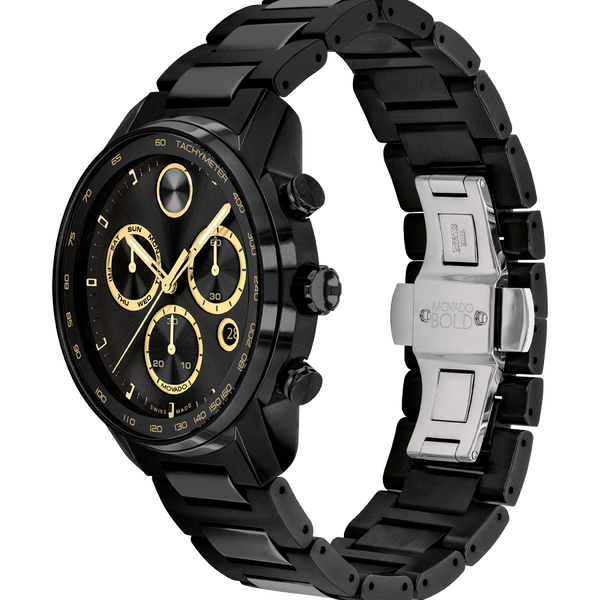 Movado Bold Verso Black Dial Men 44mm