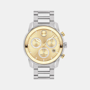 Bold Verso Men Quartz Gold Dial Chronograph Stainless Steel Watch 3600907