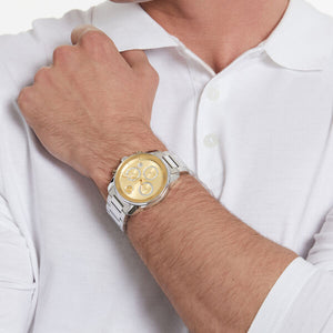 Movado Bold Verso Gold Dial Men 44mm