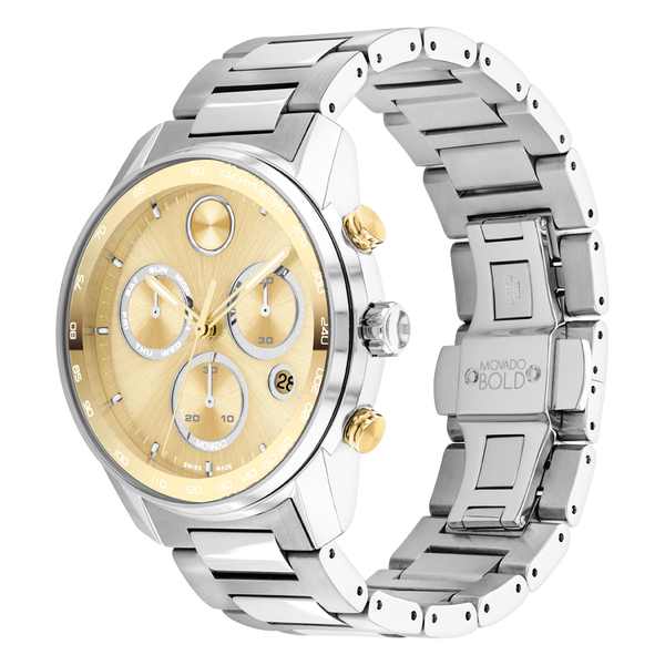 Movado Bold Verso Gold Dial Men 44mm