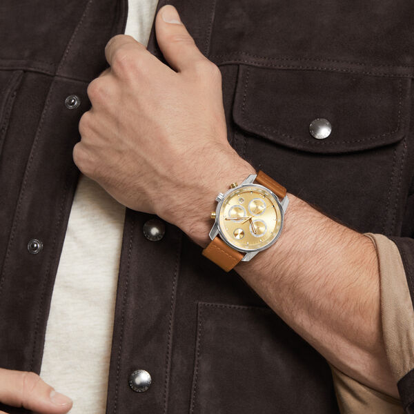 Movado Bold Verso Gold Dial Men 44mm