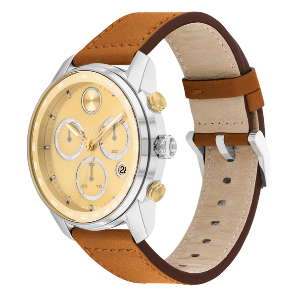 Movado Bold Verso Gold Dial Men 44mm