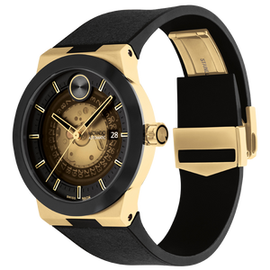 Movado Bold Fusion Black And Gold Dial Men 43.5MM