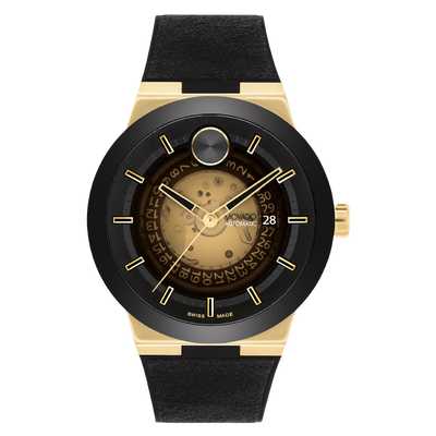 Movado Bold Fusion Black And Gold Dial Men 43.5MM