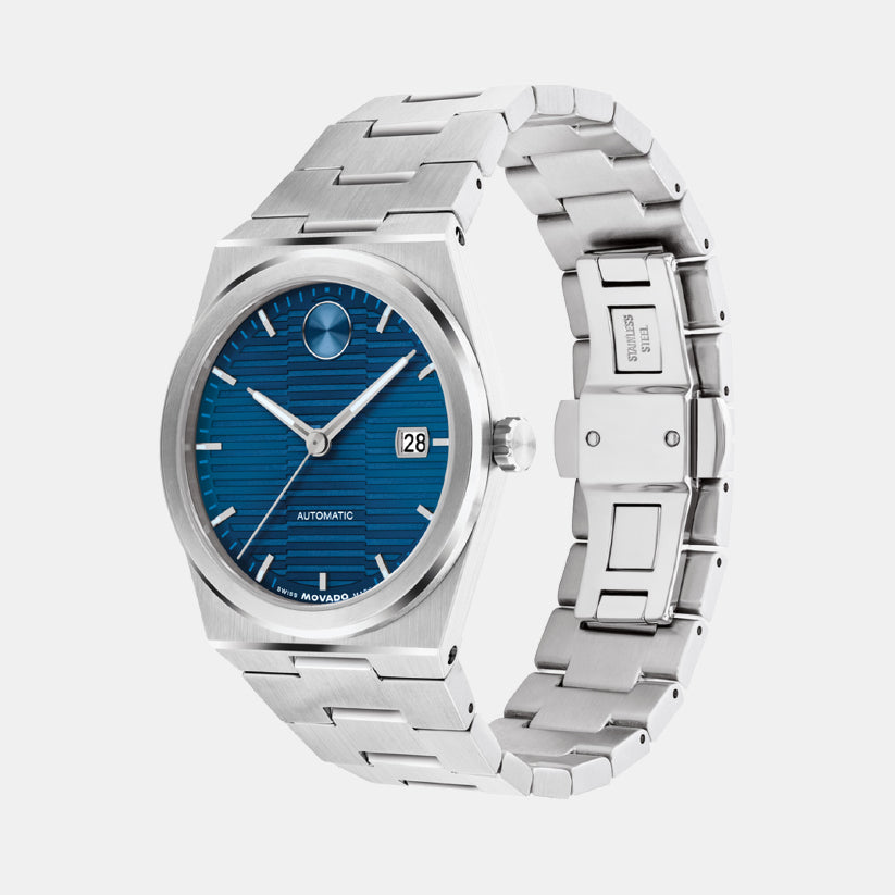Bold Quest Unisex Automatic Blue Dial Analog Stainless Steel Watch 3600940