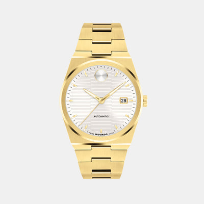 Bold Quest Men Automatic White Dial Analog Stainless Steel Watch 3600943