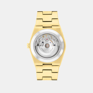 Bold Quest Men Automatic White Dial Analog Stainless Steel Watch 3600943
