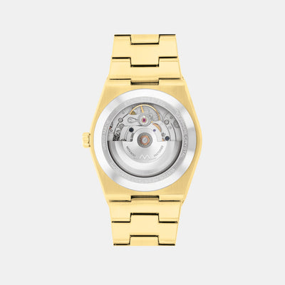Bold Quest Men Automatic White Dial Analog Stainless Steel Watch 3600943