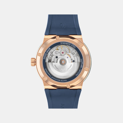 Bold Fusion Automatic Men Quartz Two Tone Dial Analog Rubber Watch 3601005