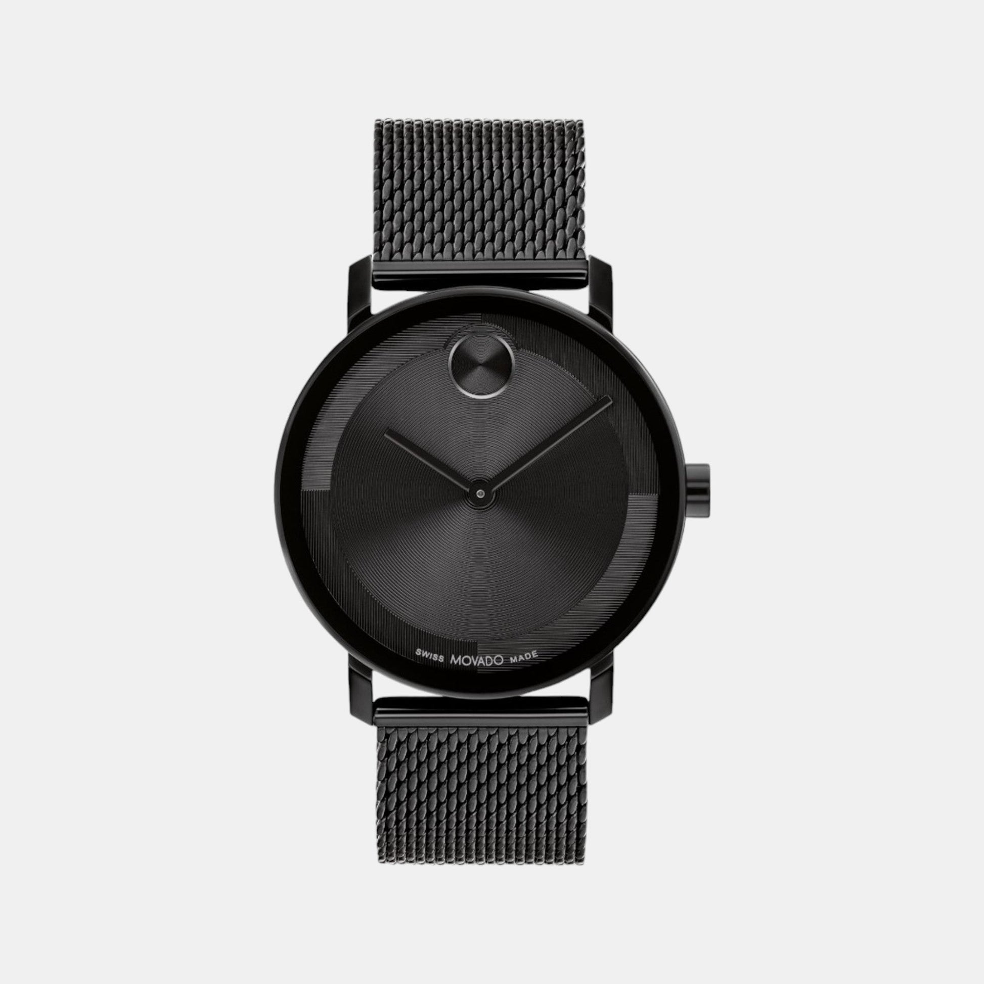 Bold Evolution 2.0 Men Quartz Black Dial Analog Mesh Watch 3601072