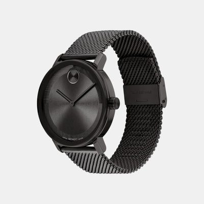Bold Evolution 2.0 Men Quartz Black Dial Analog Mesh Watch 3601072