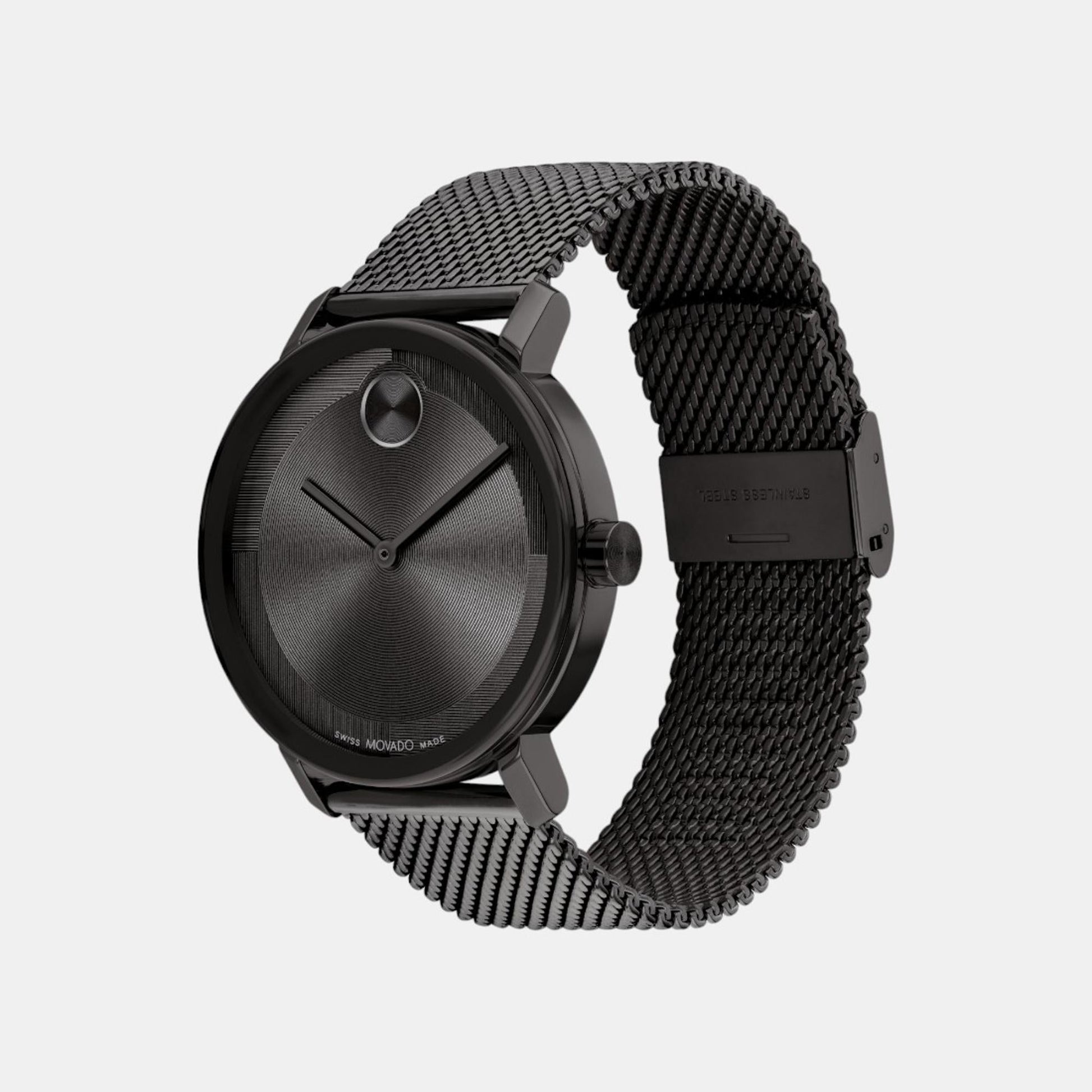 Bold Evolution 2.0 Men Quartz Black Dial Analog Mesh Watch 3601072