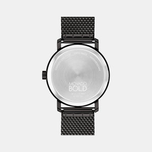 Bold Evolution 2.0 Men Quartz Black Dial Analog Mesh Watch 3601072