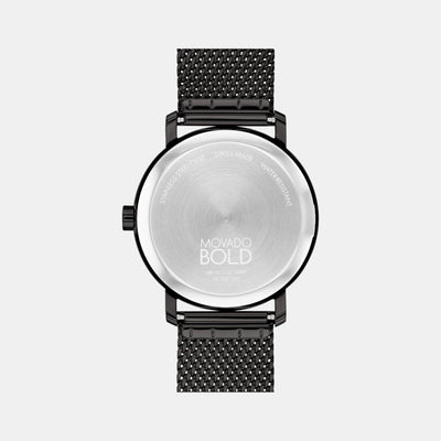 Bold Evolution 2.0 Men Quartz Black Dial Analog Mesh Watch 3601072