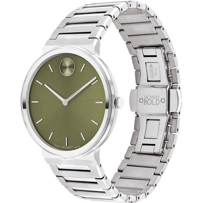 Movado Bold Horizon Green Dial Men 40MM